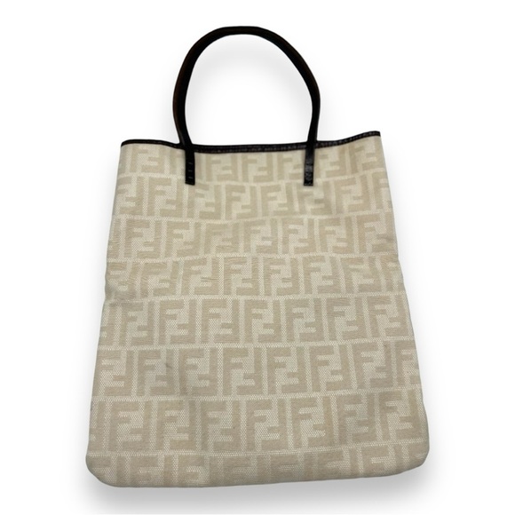 Fendi Zucca. Tote with Pouch - Picture 3 of 16